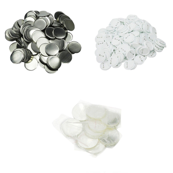 Set materijala za prazne značke s plastičnom pozadinom i holandskim pinovima – 100 kompleta