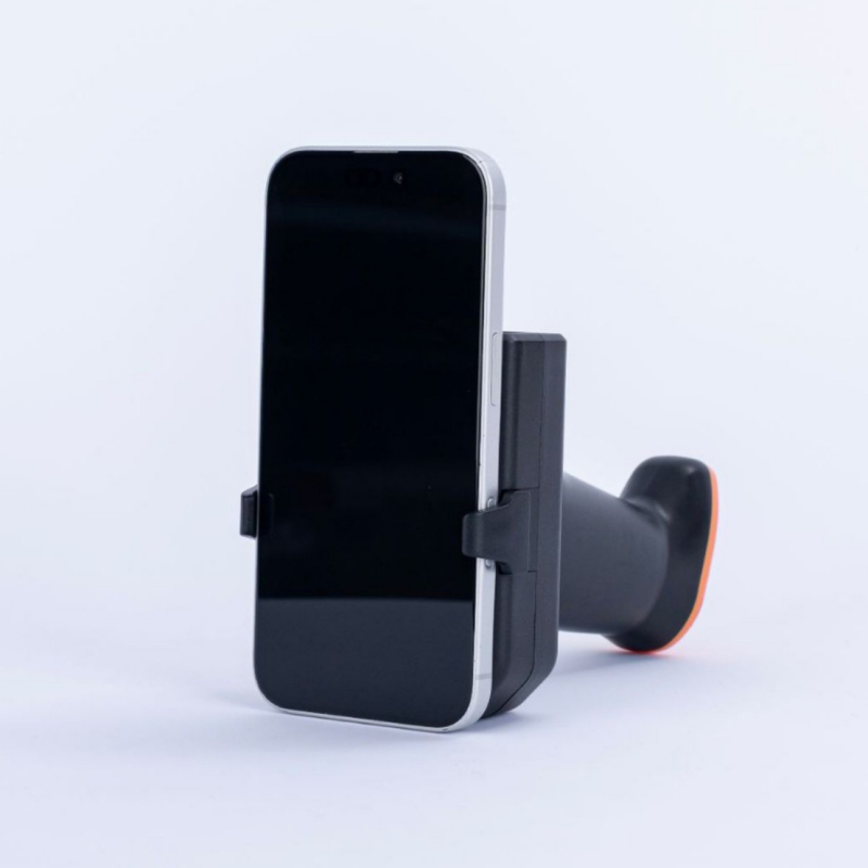 Prenosni Bluetooth ručni skener s klipom za stražnju stranu telefona, čita 1D/2D kodove i prikuplja podatke