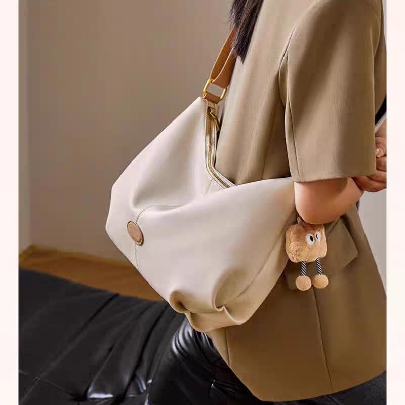 Ženska luksuzna crossbody torba tip tote s velikom kapacitetom, oblik dumpling, ljetni stil