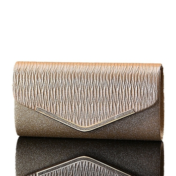 Elegentna ženska večernja torbica, plisirana clutch torbica i crossbody torbica za večernje haljine