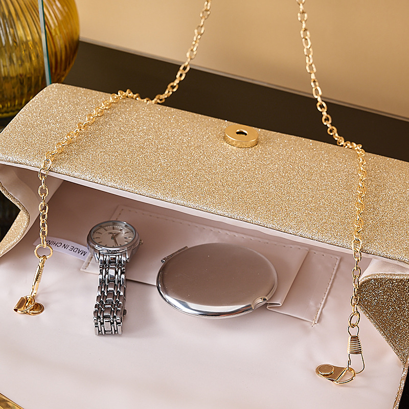 Elegentna ženska večernja torbica, plisirana clutch torbica i crossbody torbica za večernje haljine