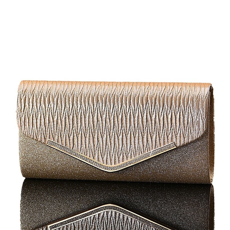 Elegentna ženska večernja torbica, plisirana clutch torbica i crossbody torbica za večernje haljine