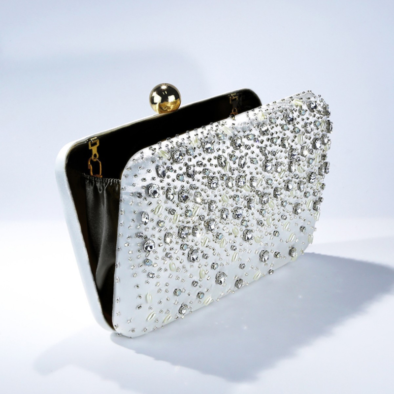 Globalna lagana luksuzna clutch torbica s perlicama za zaruke i bankete, večernja torbica inspirirana kineskim stilom, ručna izrada