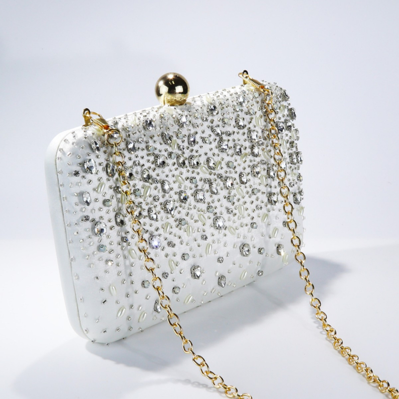 Globalna lagana luksuzna clutch torbica s perlicama za zaruke i bankete, večernja torbica inspirirana kineskim stilom, ručna izrada