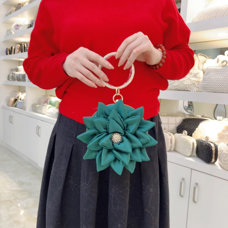 Nova clutch torba s cvjetnim uzorkom za jesen-zimu, mala torba za rame ili crossbody, Korejskog stila slatka ženska večernja torba