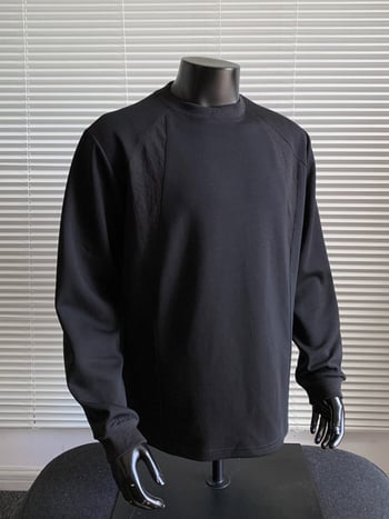 2025 Férfi pulóver zipzárral, őszi Hong Kong-stílus, dekonstruált patchwork, laza oversize szabás, 8XL, hosszú ujjú, gallér nélküli, kerek nyak, 96% poliészter