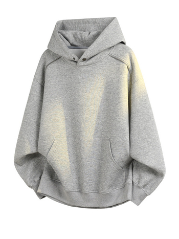 Amerikai stílusú nehéz zip Hoodie férfiaknak, dekonstrukciós dizájn, kapucnival, boxy rövid fazon