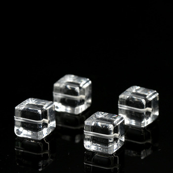 Prirodne bijele kristalne kubične perle, 10 mm, labave perle za DIY nakit