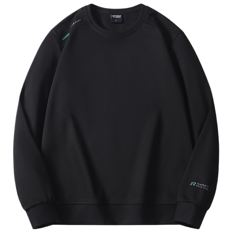 Muški pamučni pleteni pulover s okruglim izrezom, dugi rukav, jednobojna boja, uski kroj, korejski stil, lagan materijal.