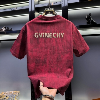 2025 nyár férfiaknak, amerikai stílusú póló betűs mintával, tie-dye, kerek nyakú, rövid ujjú