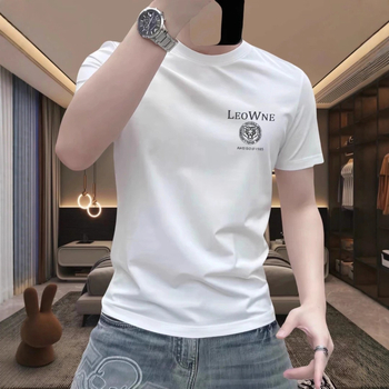 Muški ljetni T‑shirt kratkih rukava s okruglim izrezom, opuštenog kroja, velike veličine, pamuk-smjesa, karikatura tiska, kreativan i zabavan dizajn, moderan top, 2025