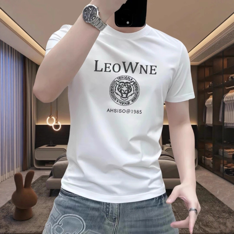 Muški ljetni T‑shirt kratkih rukava s okruglim izrezom, opuštenog kroja, velike veličine, pamuk-smjesa, karikatura tiska, kreativan i zabavan dizajn, moderan top, 2025