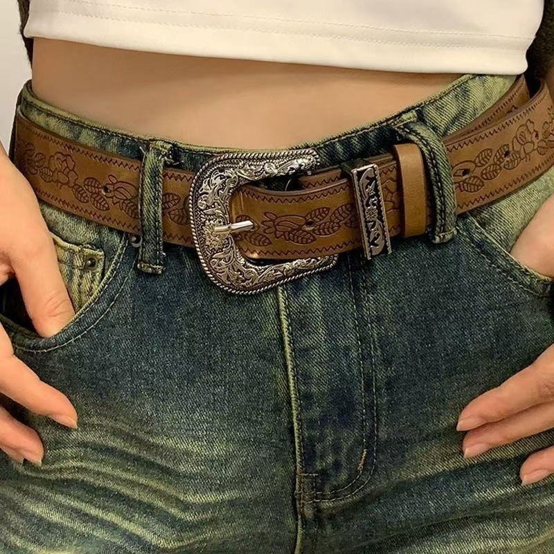 Ženski široki pojas od PU kože s glatkom kopčom, širina 2–4 cm, američki retro stil, svestran.