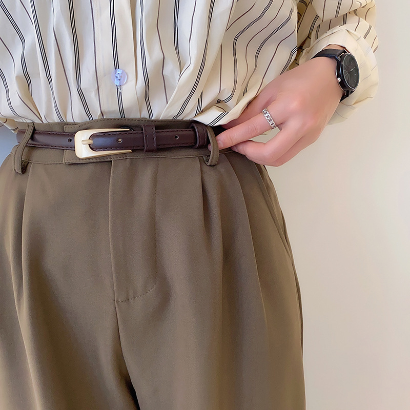 Ženski kaiš od PU kože – retro minimalističkog korejskog stila, za hlače, suknju ili traperice