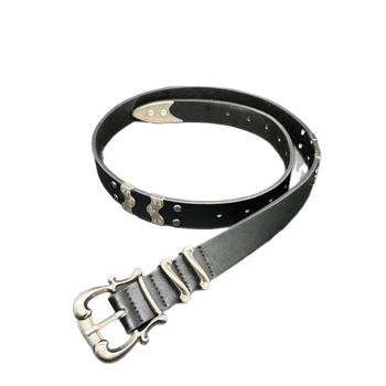 Unisex PU pojas s motivom irisnog cvijeta i Kendo motiva, zapadni stil mode, minimalistički pojas za traperice