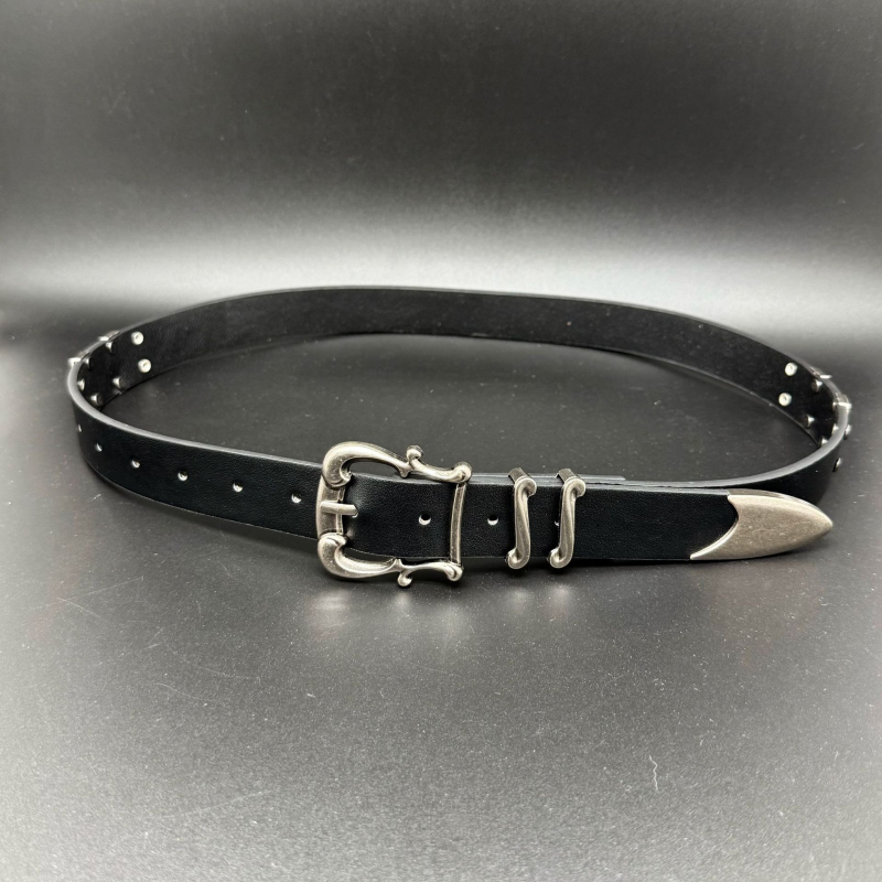 Unisex PU pojas s motivom irisnog cvijeta i Kendo motiva, zapadni stil mode, minimalistički pojas za traperice