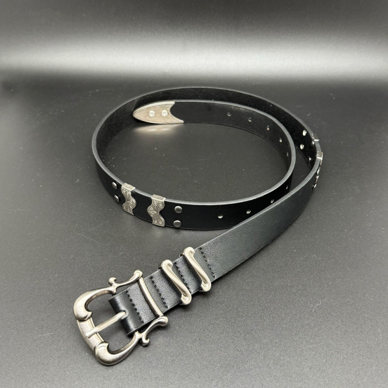 Unisex PU pojas s motivom irisnog cvijeta i Kendo motiva, zapadni stil mode, minimalistički pojas za traperice