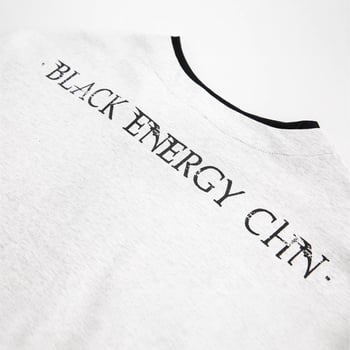 Tricou de bărbați cu mânecă lungă, în stil american retro, cu fermoar și imprimeu, croială lejeră
