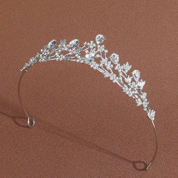 Coroană de mireasă pentru nunți, stil de prințesă — accesorii pentru păr, diademă pentru copii, ideale pentru zile de naștere și majorat