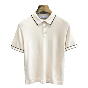 Polo pentru bărbați, vară, mânecă scurtă, din amestec de poliester, stil casual elegant pentru afaceri