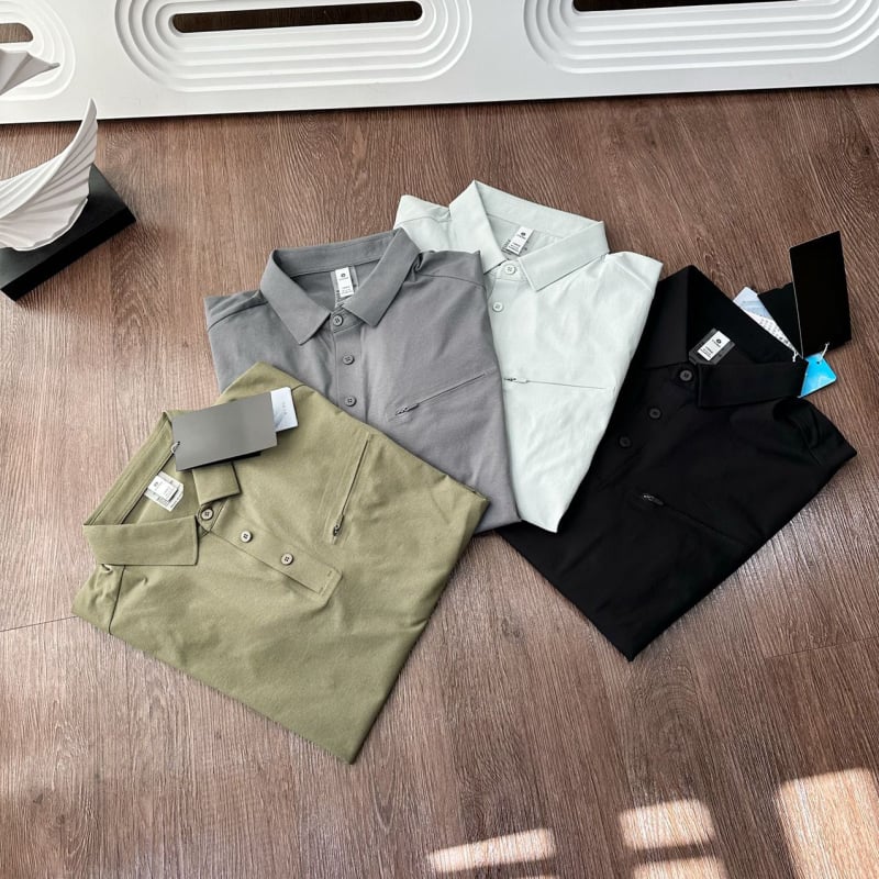  Muška polo majica od Ice Silk, prozračna, brzo se suši, elastična, kratkih rukava, džepovi bez šavova