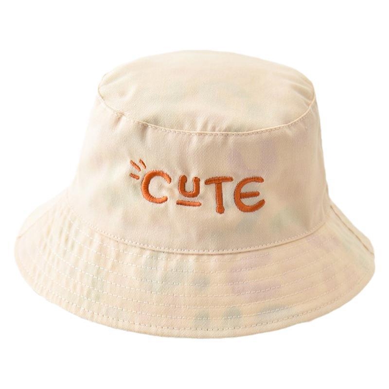 Pălărie de pescar de vară, cu două fețe, unisex pentru copii, cu bor lat, stil drăguț de desen animat