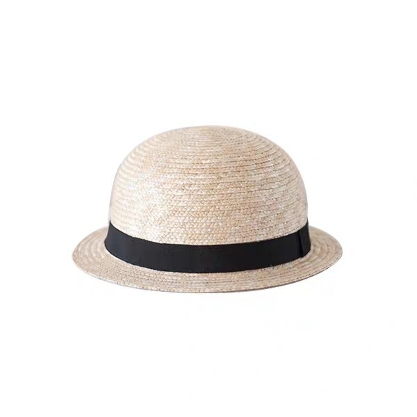 Pălărie de paie pentru copii, stil pescar pentru primăvară-vară, unisex, margine lată, vârsta 1–8 ani