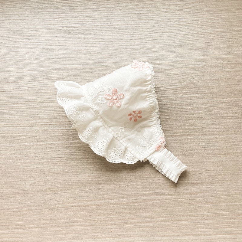 Pălărie de soare pentru bebeluși cu bandă pentru păr - nou-născuți, vară, protecție UV, boruri late, material ușor, stil prințesă