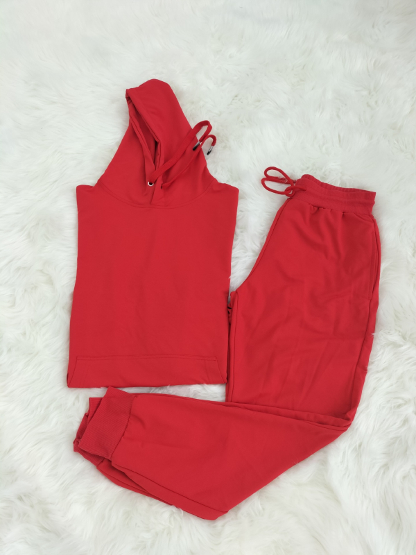 Ženski udoban hoodie s kapuljom za jesen/zimu, dugih rukava, casual stil, dvodijelni set