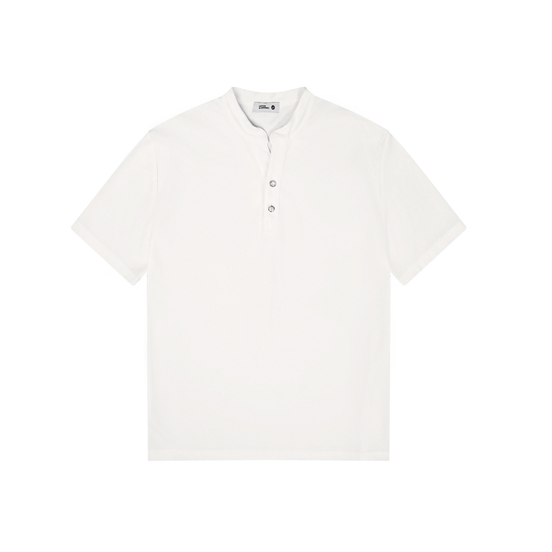 Polo majica u stilu Old Money, V-izrez, kratki rukav, jednobojna, proljeće-ljeto 2026, unisex, casual top
