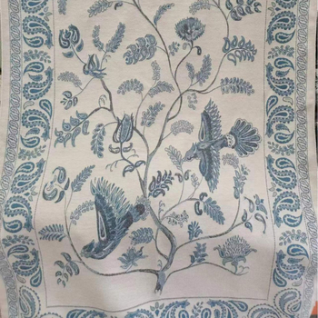 Bluebird etnikus stílusú meleg vastag sál iroda és téli viselethez, műkasmírral helyettesített, 185×65 cm, poliészter