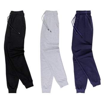 Muške pamučne trenirke s fleece podstavom, uski kroj, cargo nadahnut, manžete, dugi sportski ležerni hlače
