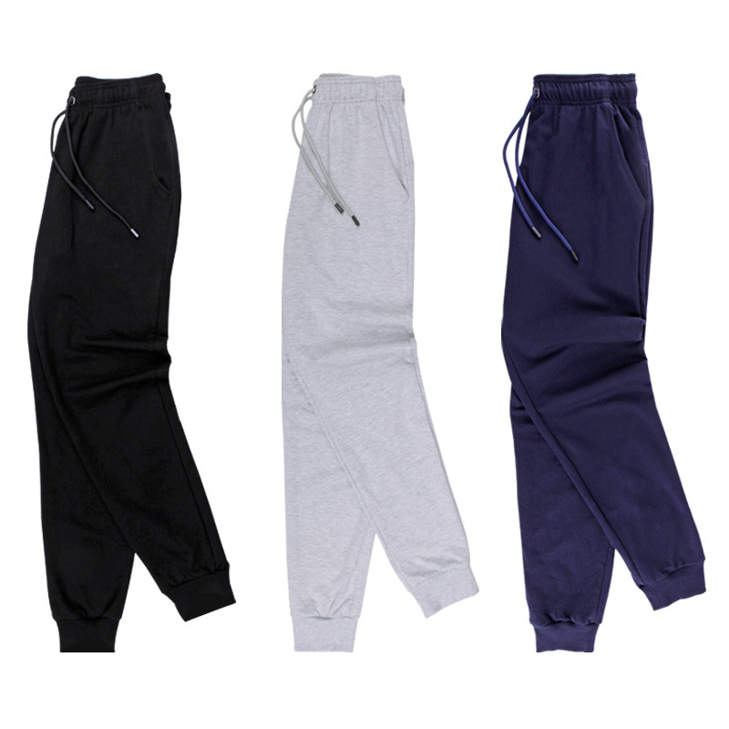 Muške pamučne trenirke s fleece podstavom, uski kroj, cargo nadahnut, manžete, dugi sportski ležerni hlače
