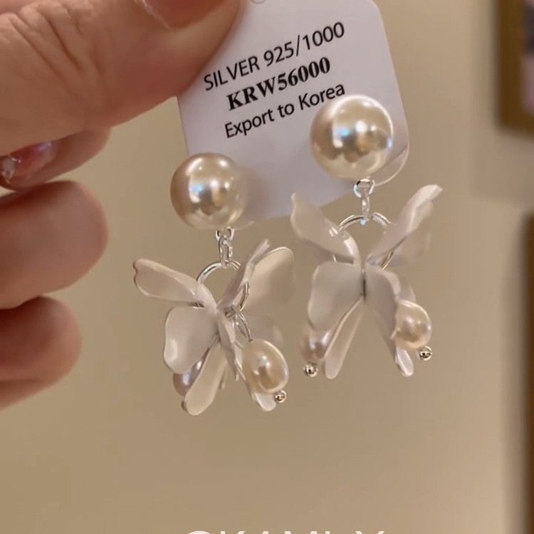 Ženske naušnice s cvjetnim motivom, nišna moda, elegantne, svestrane, jedinstvene, visoke kvalitete.