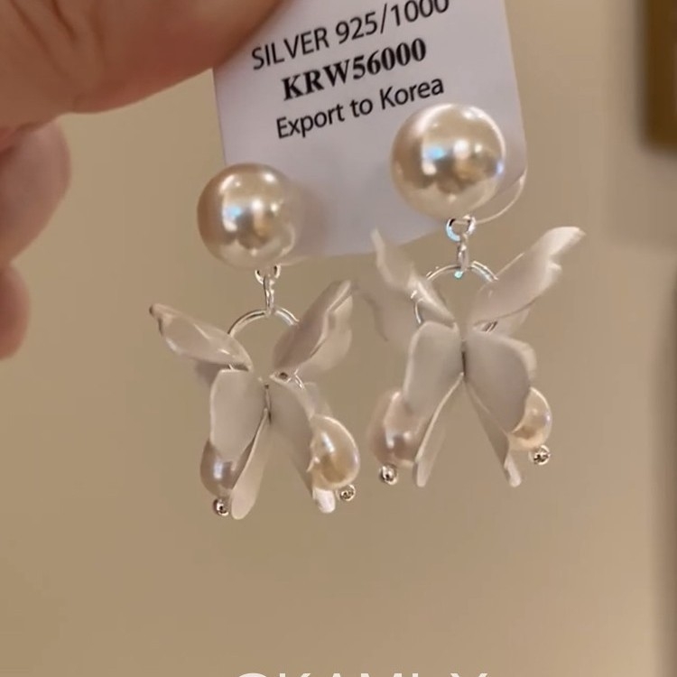 Ženske naušnice s cvjetnim motivom, nišna moda, elegantne, svestrane, jedinstvene, visoke kvalitete.