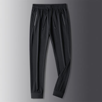 Férfi Ice Silk hálószövetes sportnadrág, laza szabás, gyorsan száradó, nyár, nagy méret