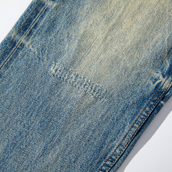 Muške traperice od selvedge denima u američkom retro stilu, crveni rub, distressed, vintage isprano, kroj slim straight