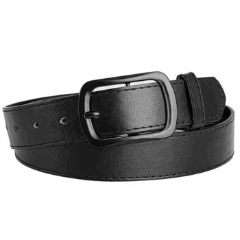 Unisex ljetni kaiš za traperice, široki, retro minimalističkog stila, crna kopča s pinom, PU koža