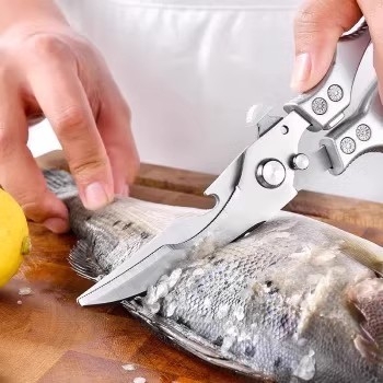 Неръждаеми кухненски ножици – мултифункционални ножици за костите на птици и риба, за домашна употреба