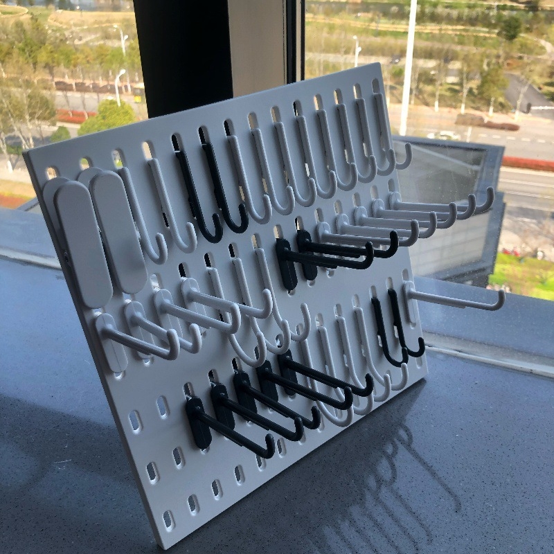 Set dodataka za pegboard (perforirana ploča) — DIY klipse za police, bez bušenja, kuhinjski zidni organizator