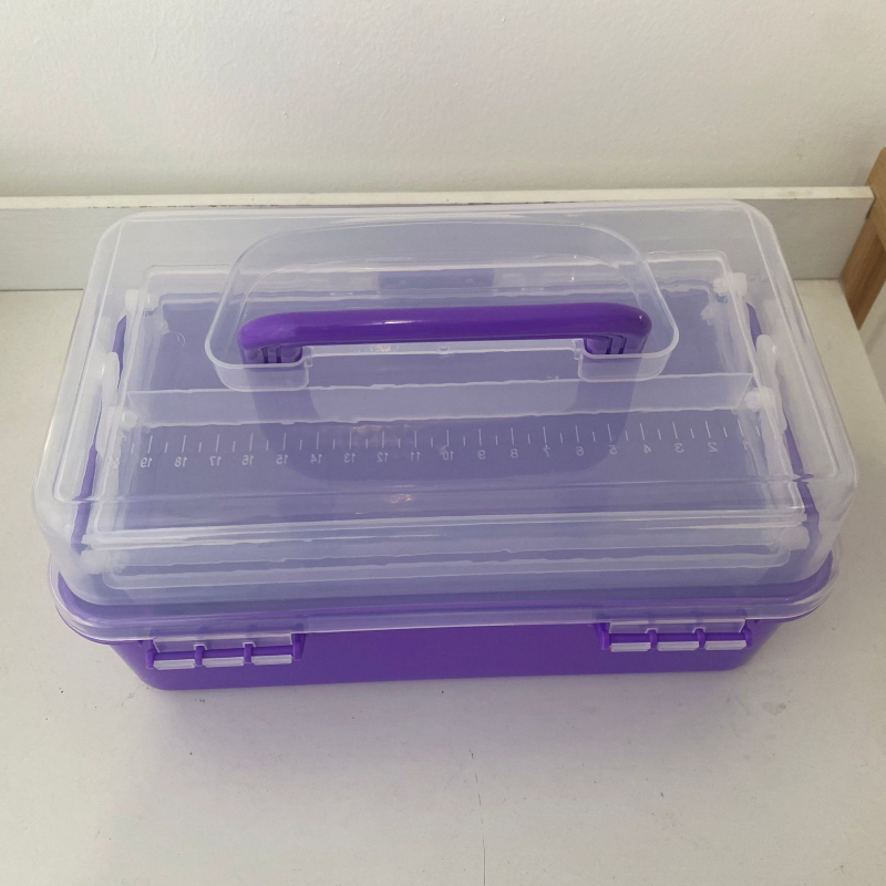 Višefunkcionalna sklopiva plastična kutija za pohranu, prijenosni organizator za umjetničke potrepštine i alate za manikuru