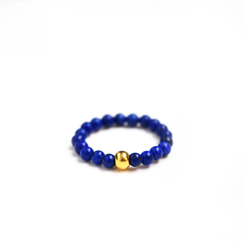 Prsten od lapisa lazuli – unisex, minimalistički dizajn za par