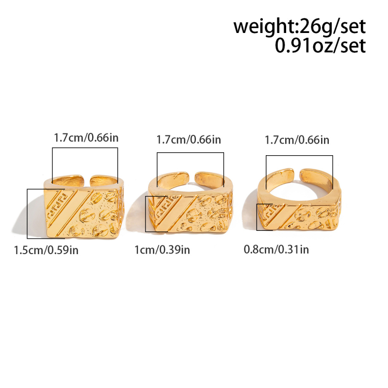 Muški geometrijski prsten – vrhunski dizajn, moderan modni dodatak