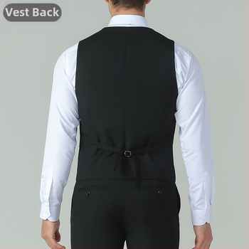 Nová pánska slim-fit vesta so štíhlym strihom, korejský štýl, formálne príležitosti a svadby