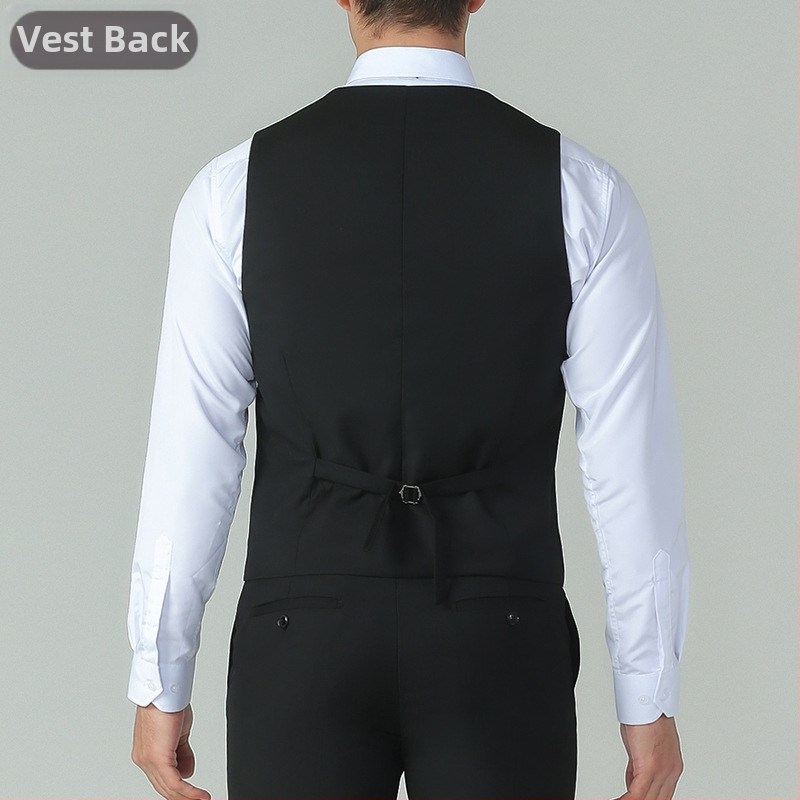 Nová pánska slim-fit vesta so štíhlym strihom, korejský štýl, formálne príležitosti a svadby