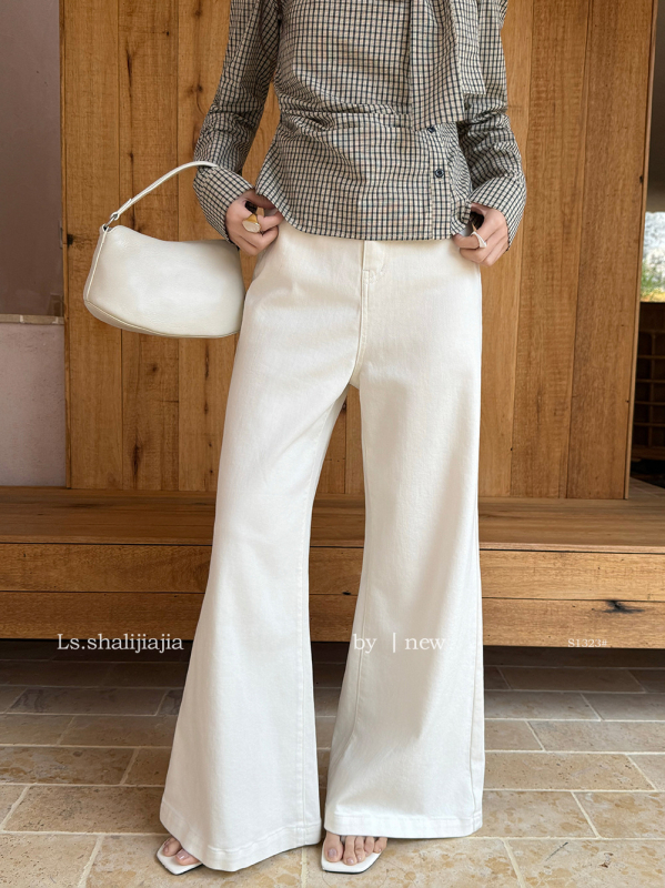 LS Casual traperice s širim krojem, visokim strukom, denim, proljeće 2026, žene S1323