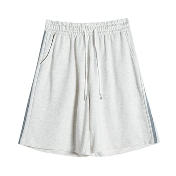 Ženske pamukaste šorce s tri pruge, ljeto, udoban kroj, casual sportski stil, duljina do sredine bedra
