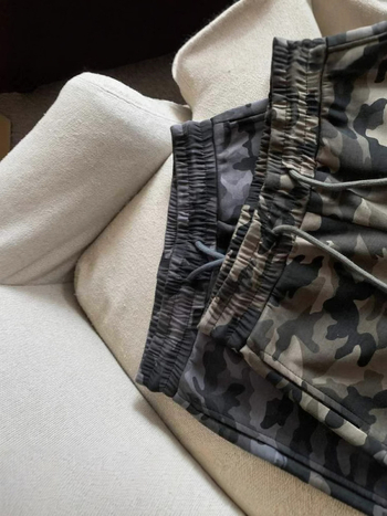 Ženske kamuflažne šorts s vezanjem, u američkom retro stilu — ljeto, opuštenog širokog kroja