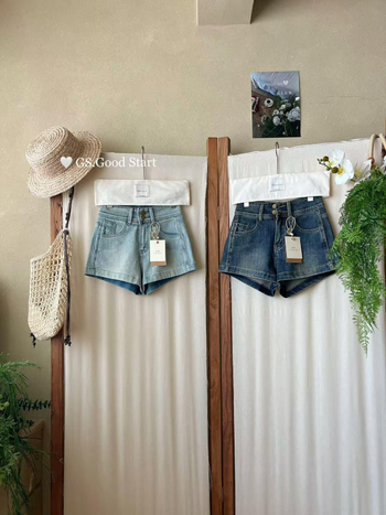 GS.GOOD START Ženske traper šorc s visokim strukom – retro isprano, proljeće-ljeto moda, D3101