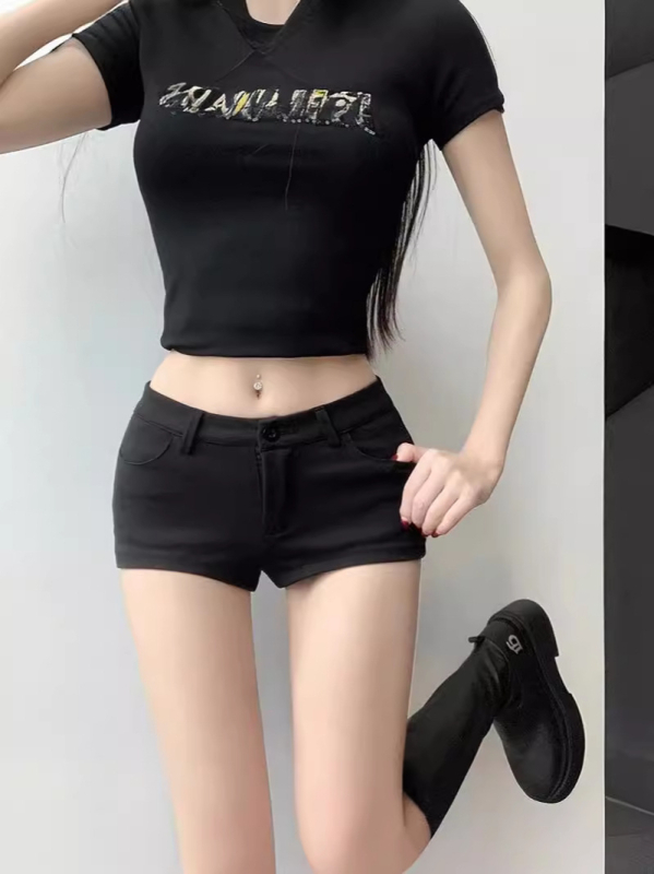Ženske denims kratke hlače s ugrađenom jastučićem bokova, visokim strukom, ljetne ultra kratke, ležerne i trendy.